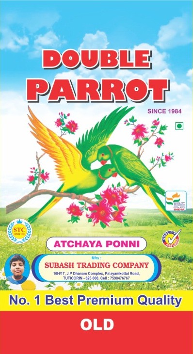 Double Parrot Atchaya Ponni Rice Bag